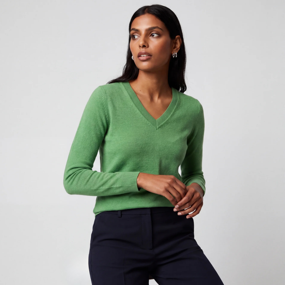 Ladies Super Soft V Neck Jumper