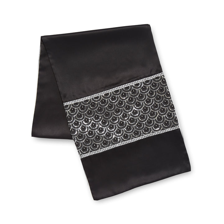 Catherine Lansfield Black Deco Sequin Runner