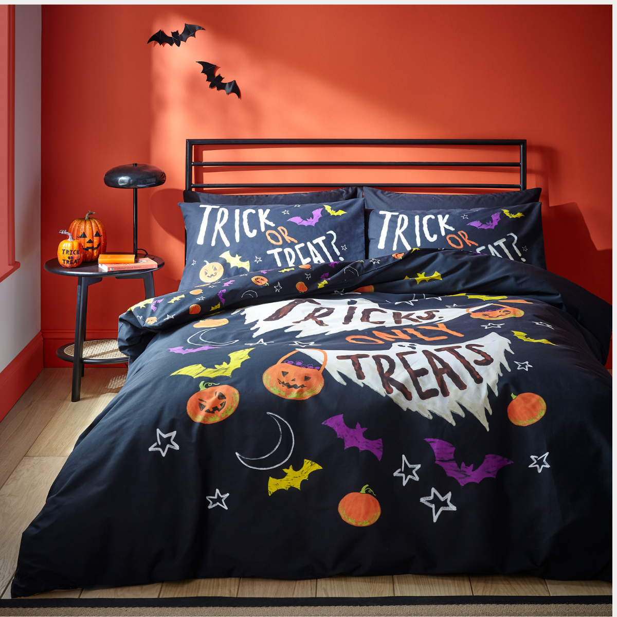Catherine Lansfield Halloween Trick Or Treat Duvet Cover