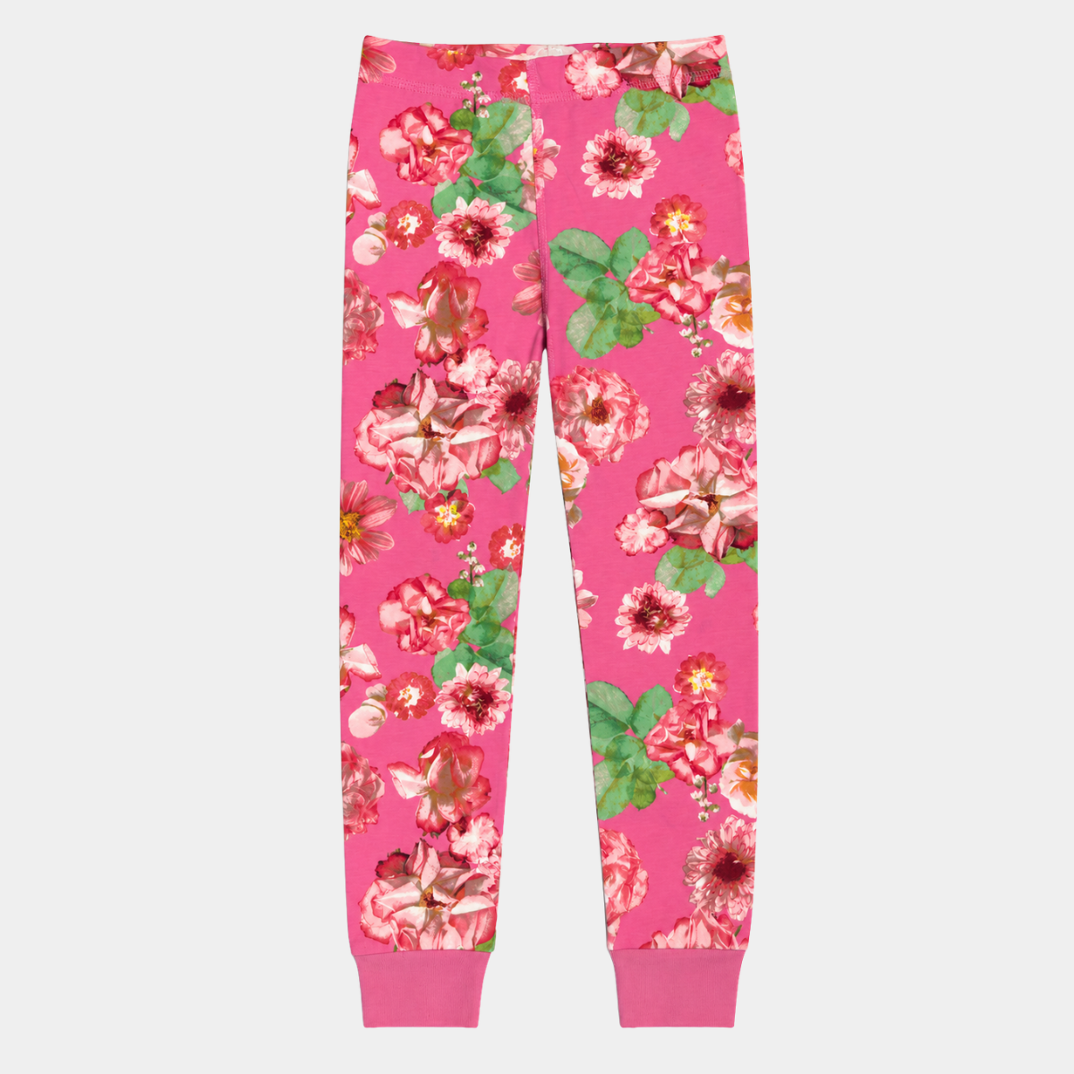 Girls Pink Floral Pj Bottom