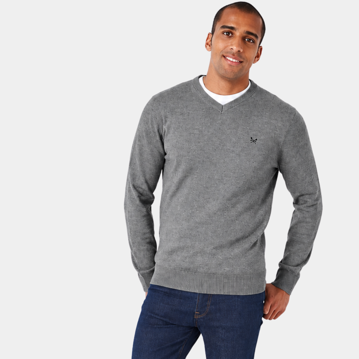Mens V Neck Jumper