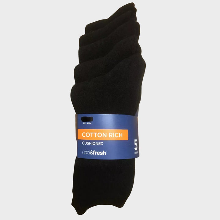 5pk Cotton Rich Cushioned Socks from You Know Who's