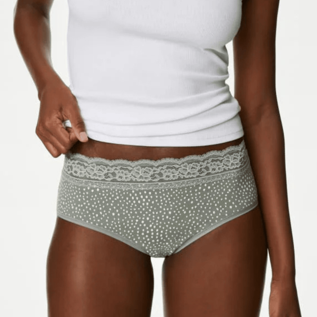 5pk High Rise Green Mix Lace Shorts from You Know Who's