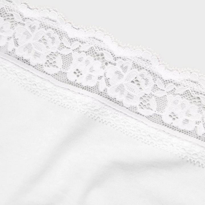 5pk White Lace Full Briefs from You Know Who's