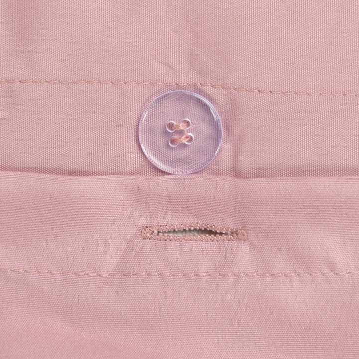 Sleepdown Velvet Cuff Duvet Set - Blush