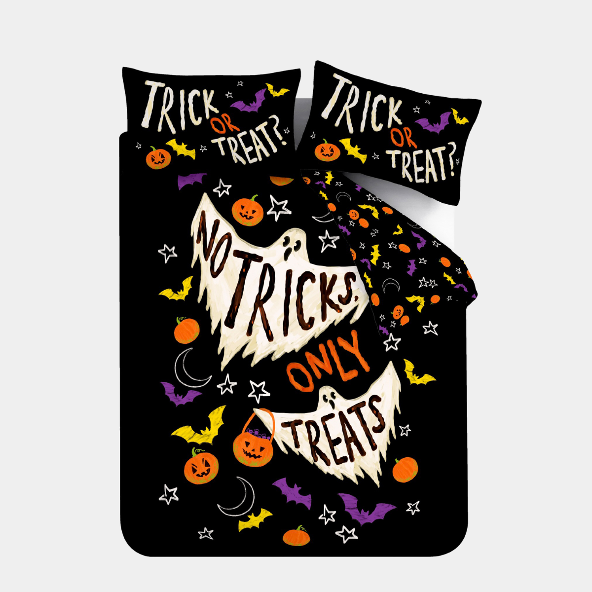 Catherine Lansfield Halloween Trick Or Treat Duvet Cover