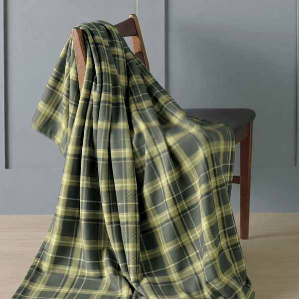 Green Highland Tartan Throw 120x150cm from You Know Who's