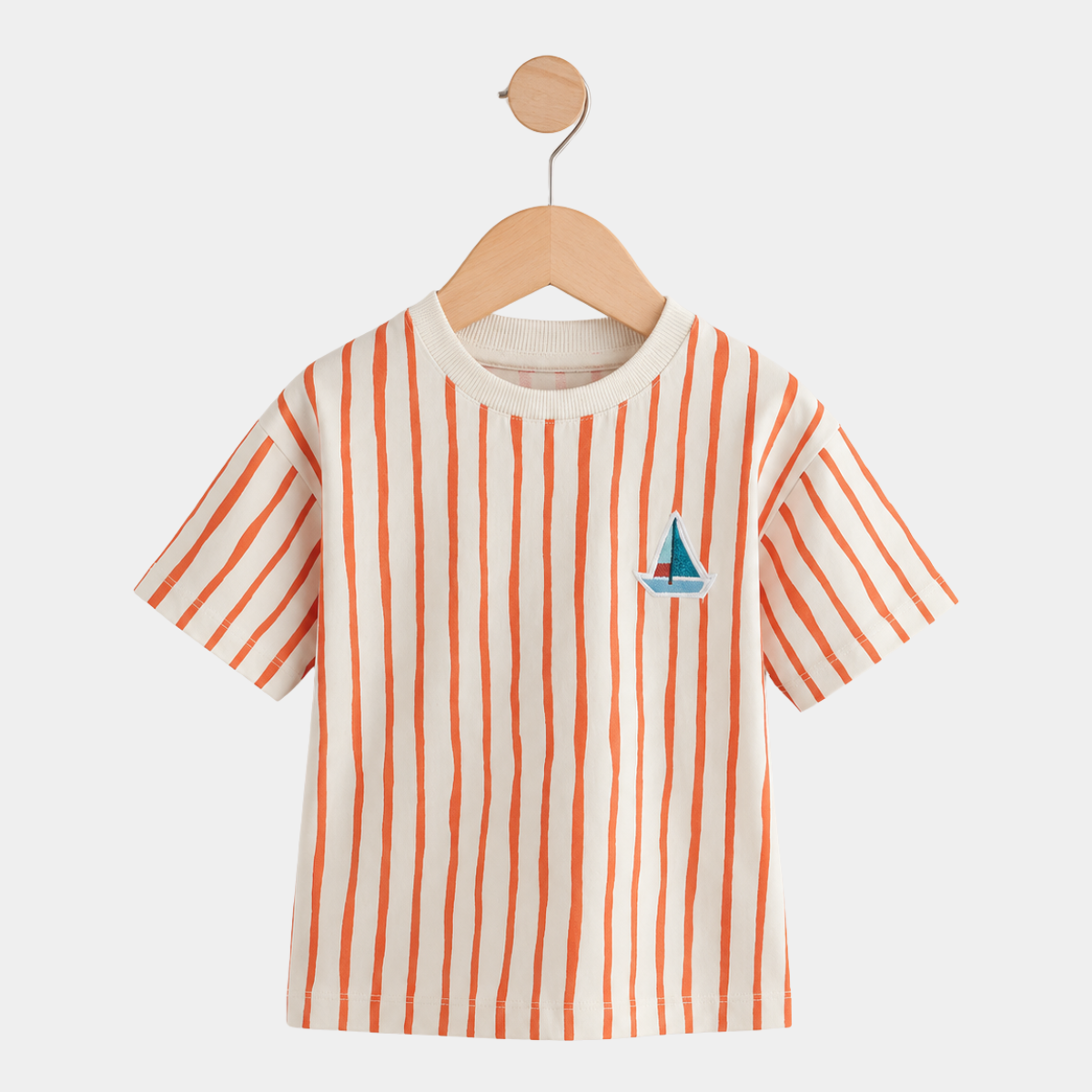 Kids Stripe Boat T-Shirt