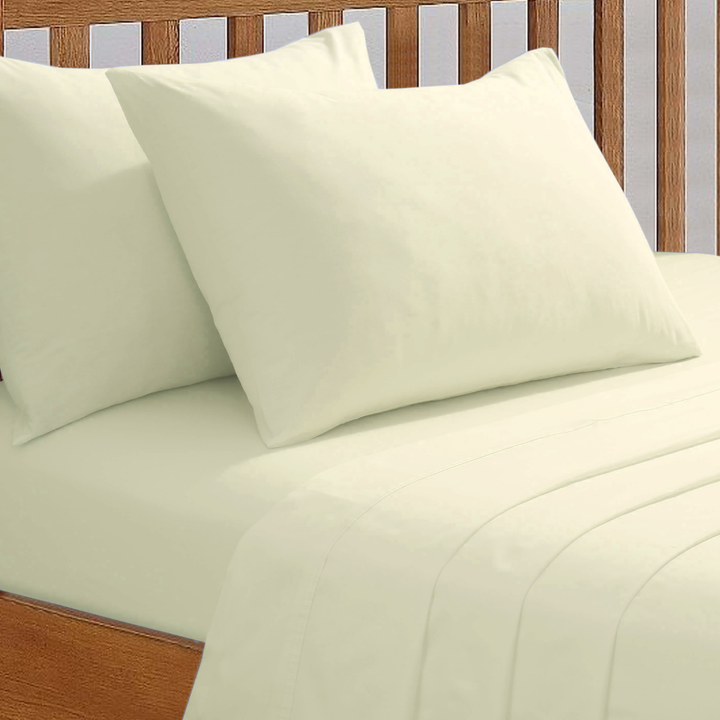 Sleepdown Ivory 68 Pick Pillowcase Pair
