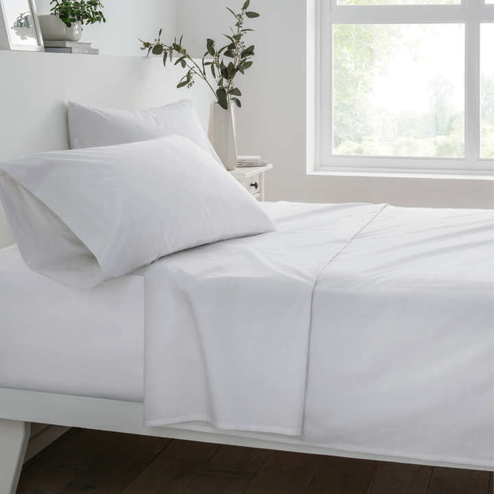 Sleepdown White 68 Pick Pillowcase Pair