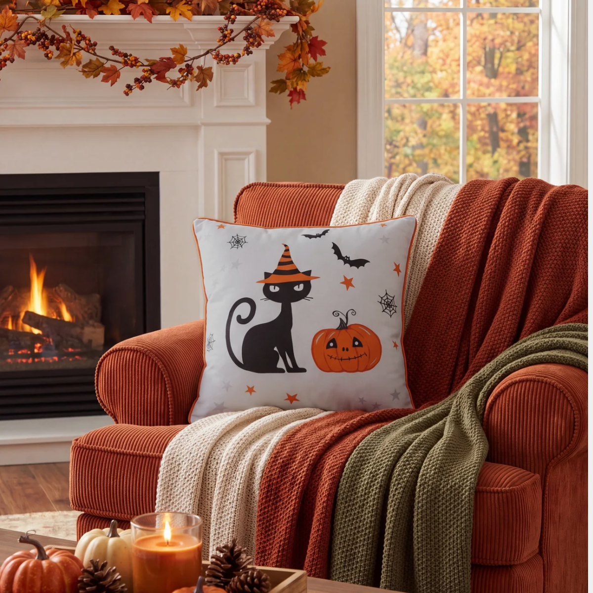 Halloween Pumpkin Cushion