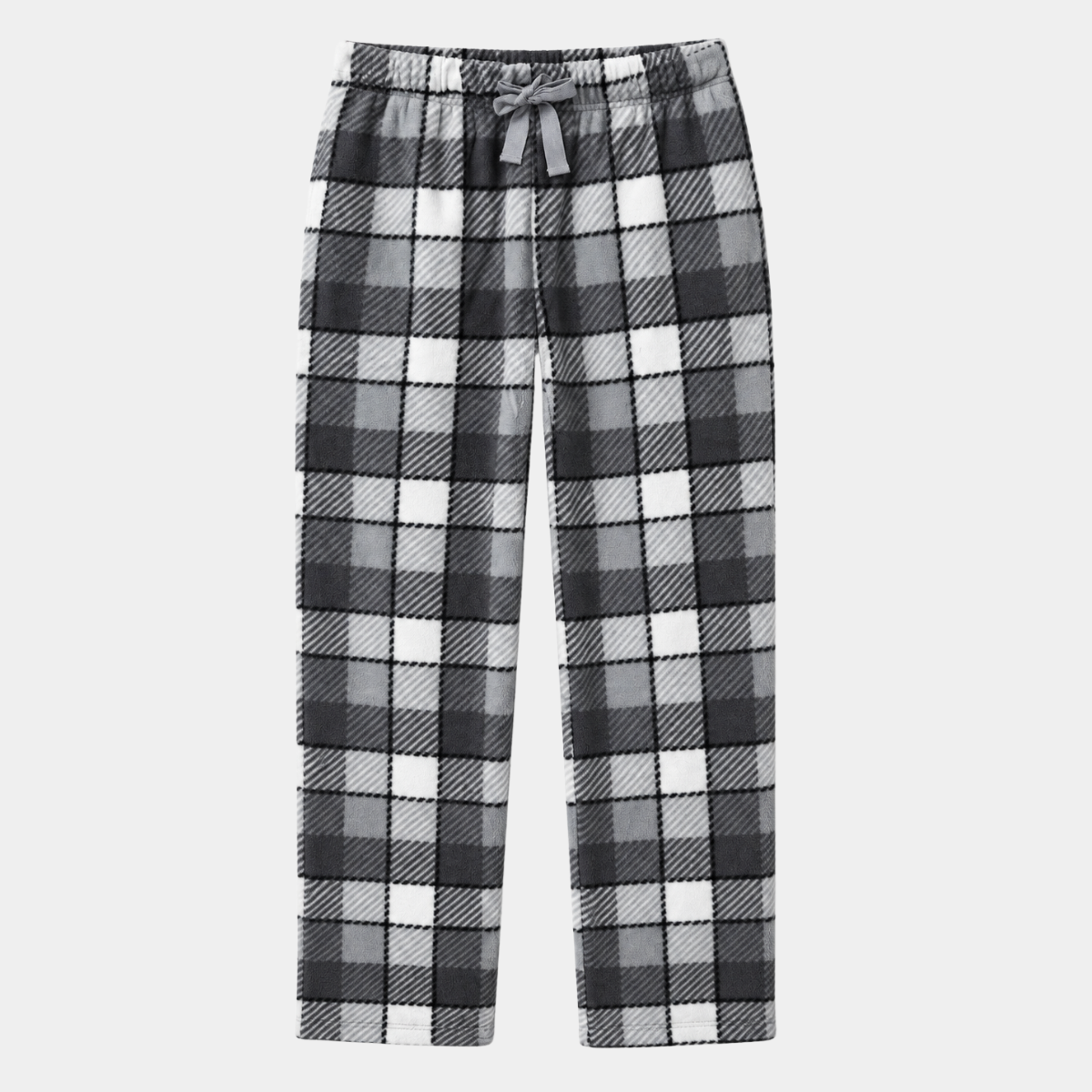 Mens Fleece Check Lounge Pants