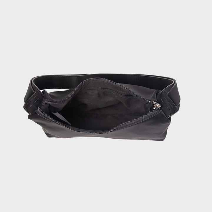 Black Mini Curved Shoulder Bag