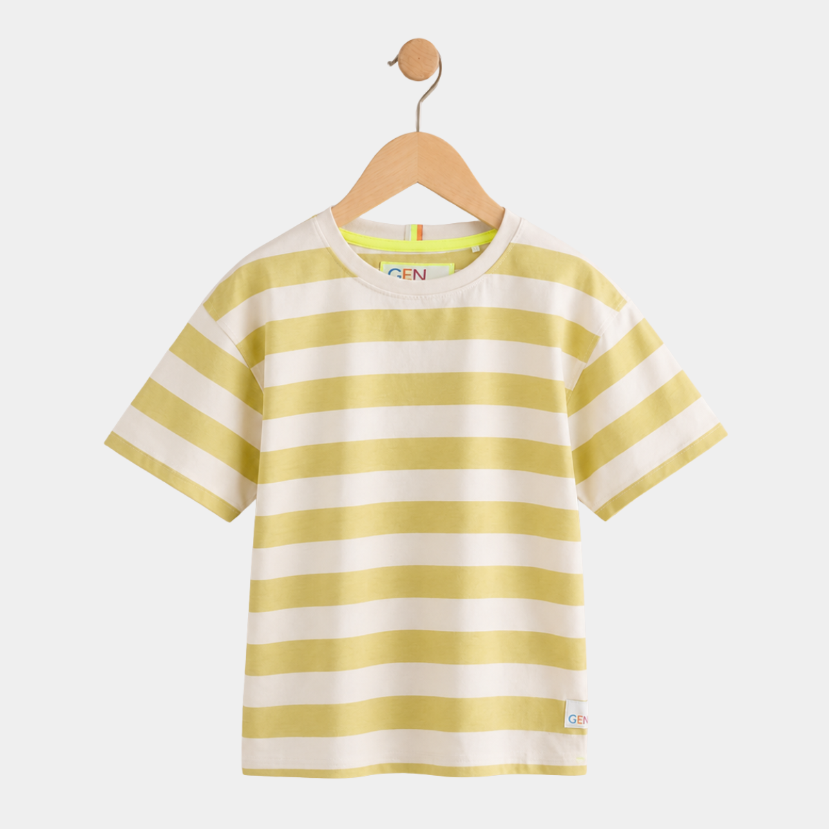 Kids Green Stripe T-Shirt