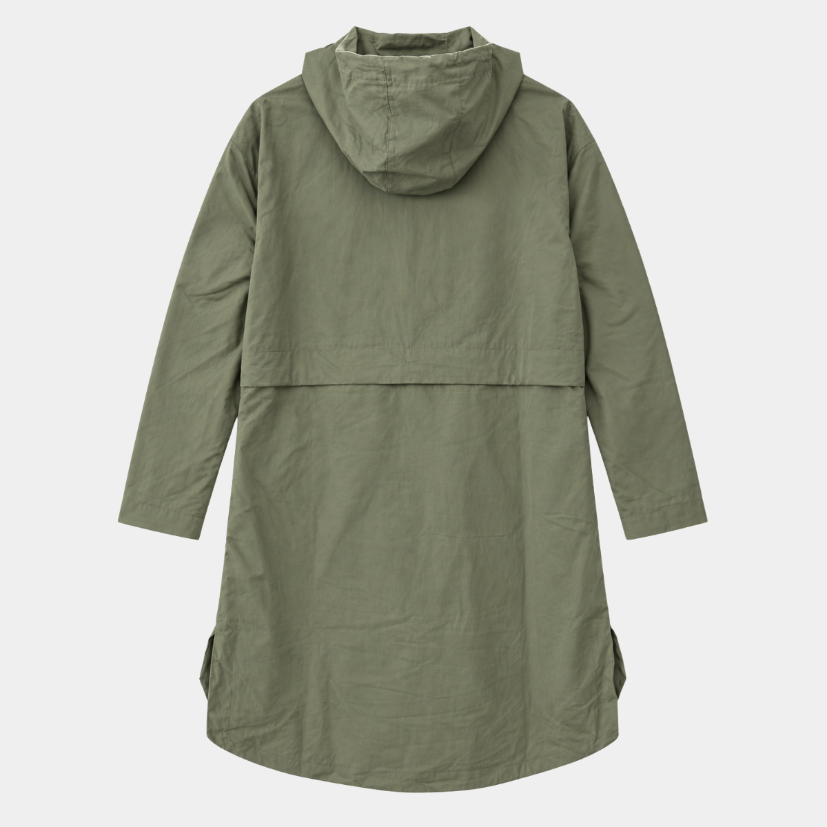 Ladies Hooded Longline Raincoat