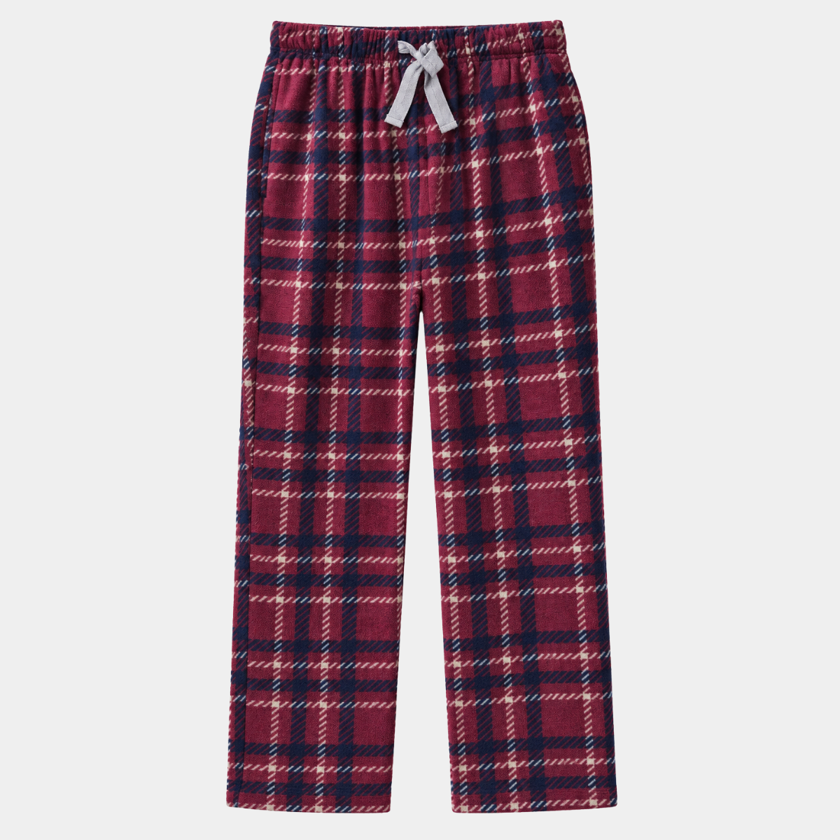 Mens Fleece Check Lounge Pants