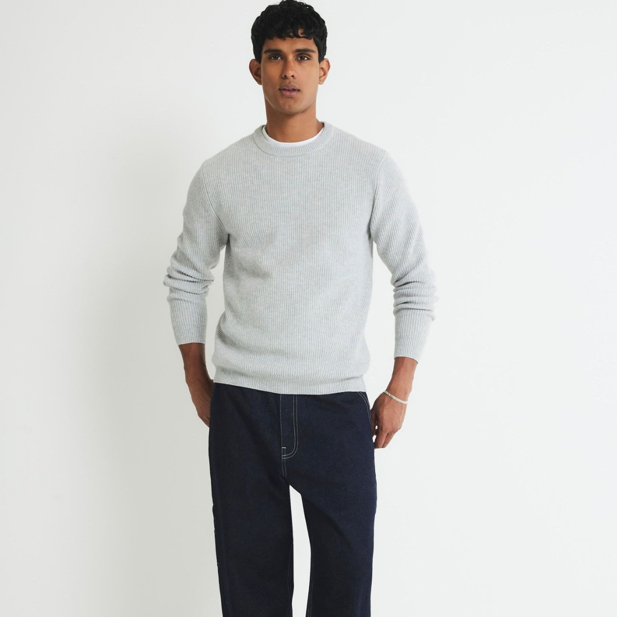 Mens RI Crew Neck Knitted Jumper