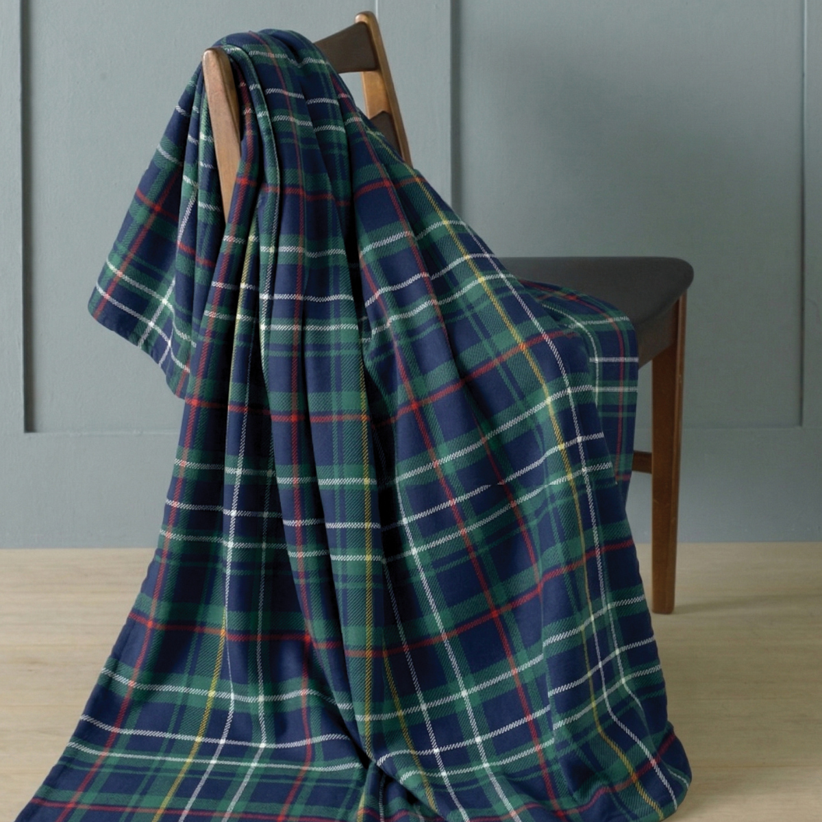 Tartan Fleece Design Blanket Throw 120x150cm