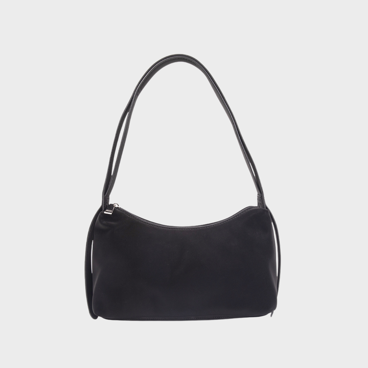 Black Mini Curved Shoulder Bag