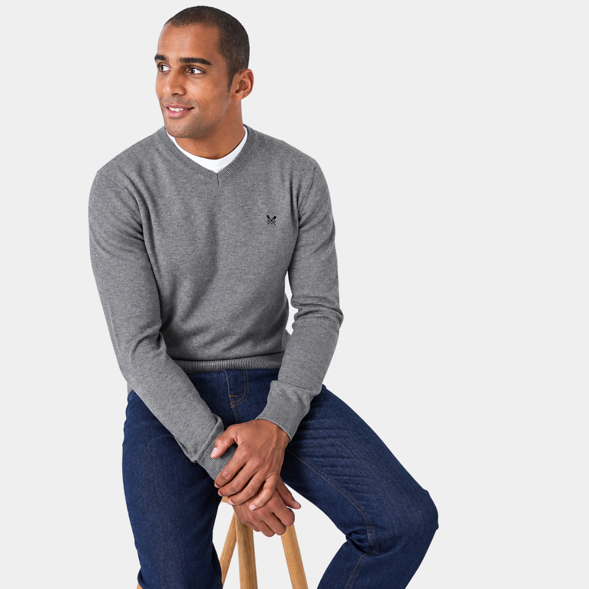 Mens V Neck Jumper