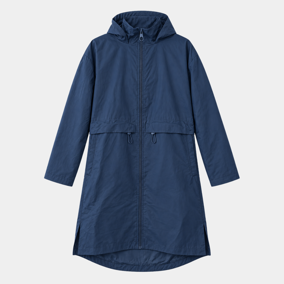 Ladies Hooded Longline Raincoat