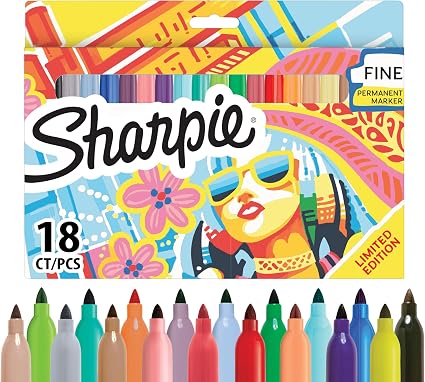 18pk Multicoloured Sharpie Markers from You Know Who's