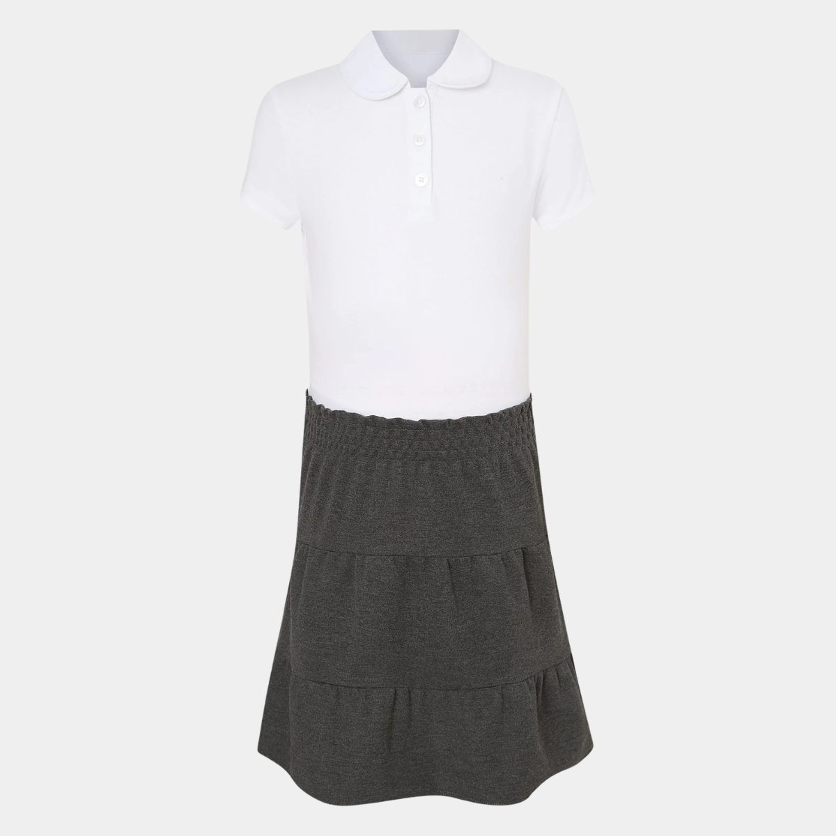 Girls Built In School Polo And Skirt