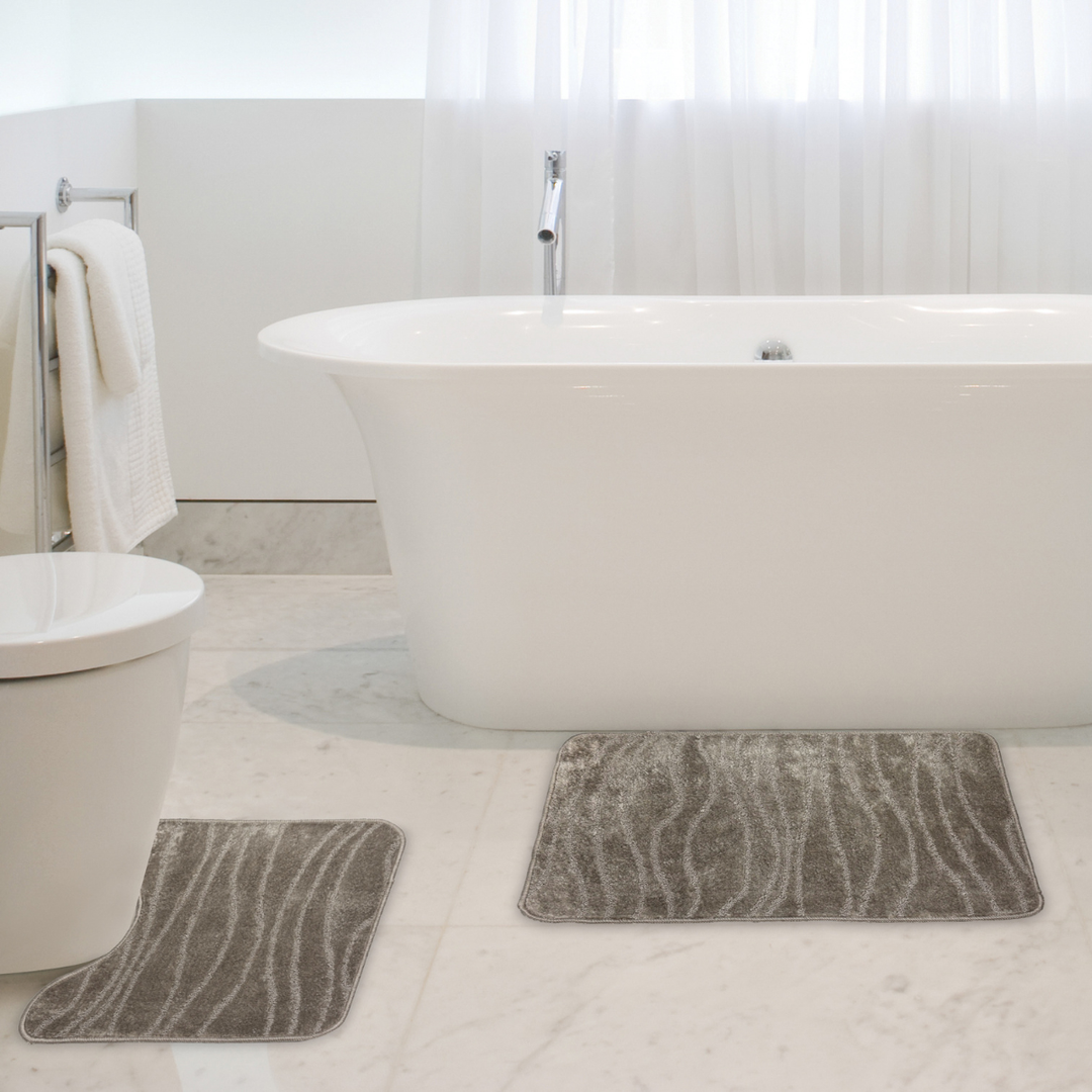 Wave Bath And Pedestal Set