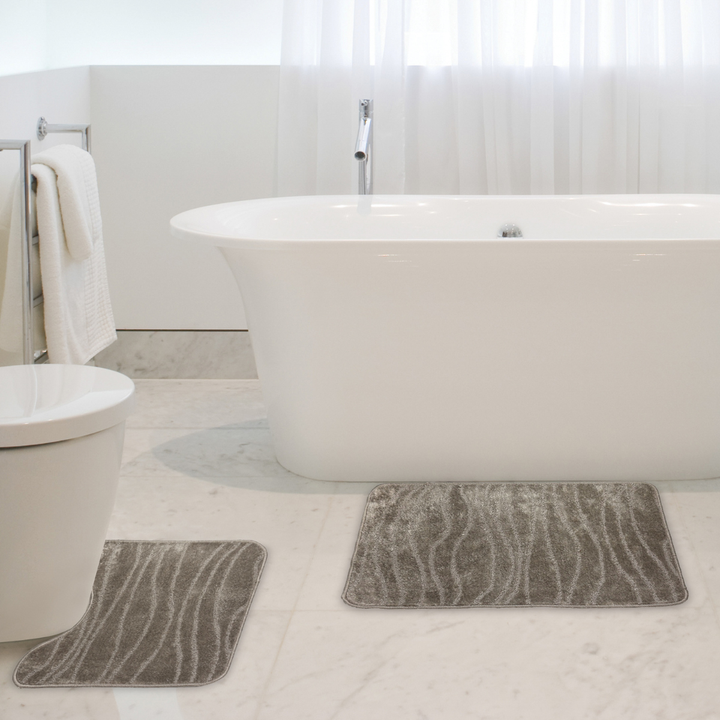 Wave Bath And Pedestal Set