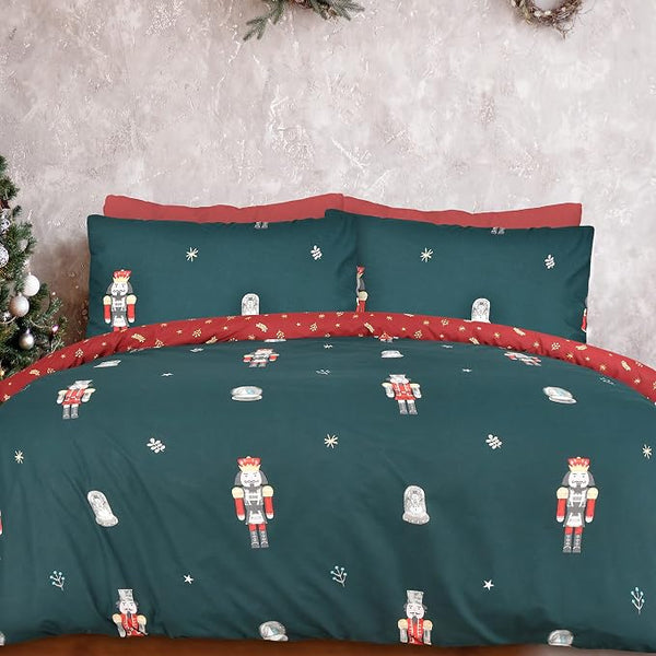 Sleepdown Green Nutcracker Duvet Set from You Know Who's