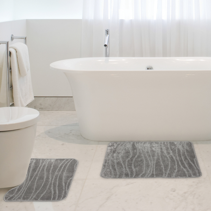Wave Bath And Pedestal Set