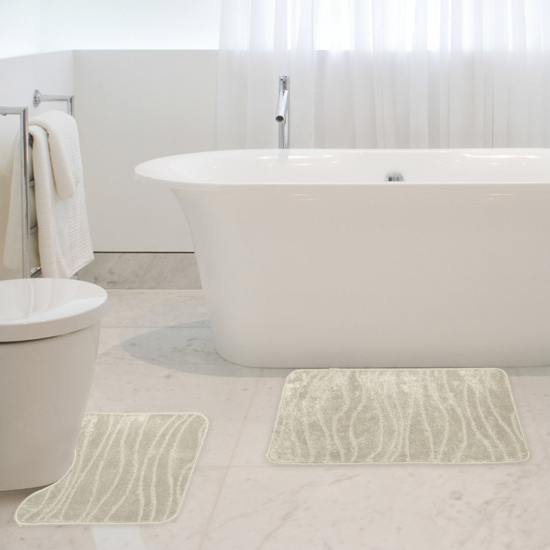 Wave Bath And Pedestal Set