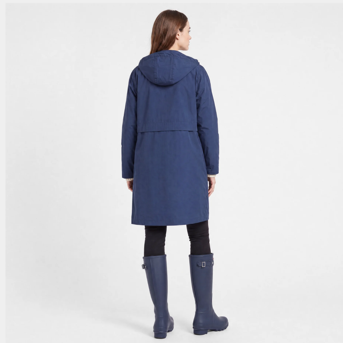 Ladies Hooded Longline Raincoat