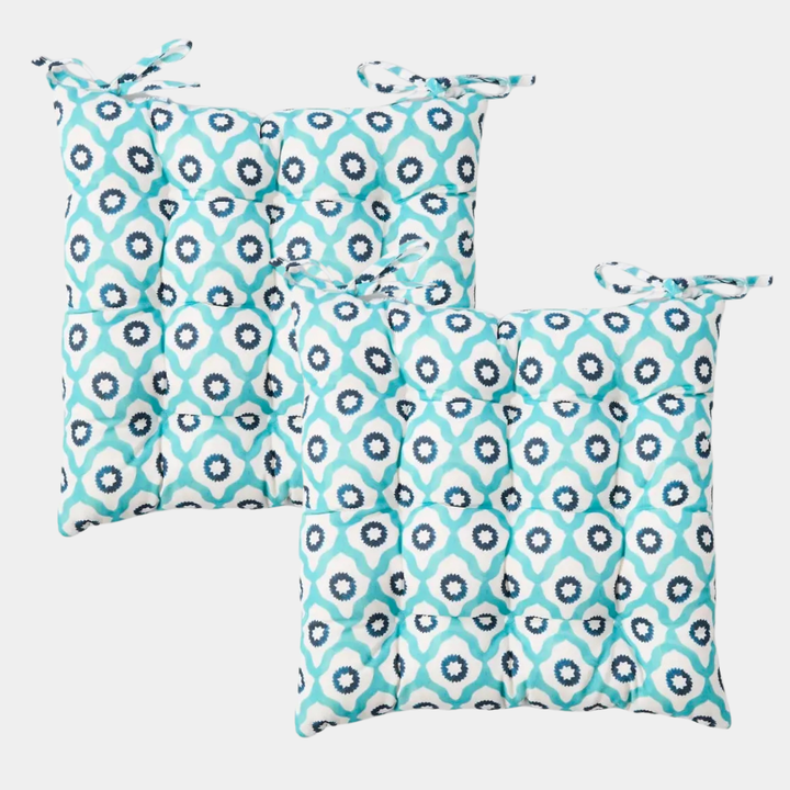 2 pack Teal Seat Pads 40x40cm