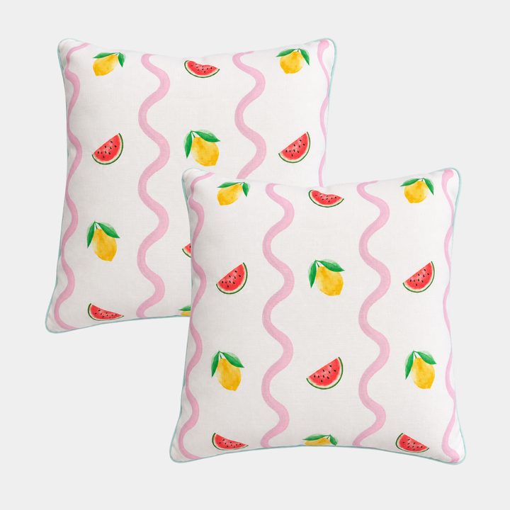 2 pack Fruit Garden Cushions 45x45cm
