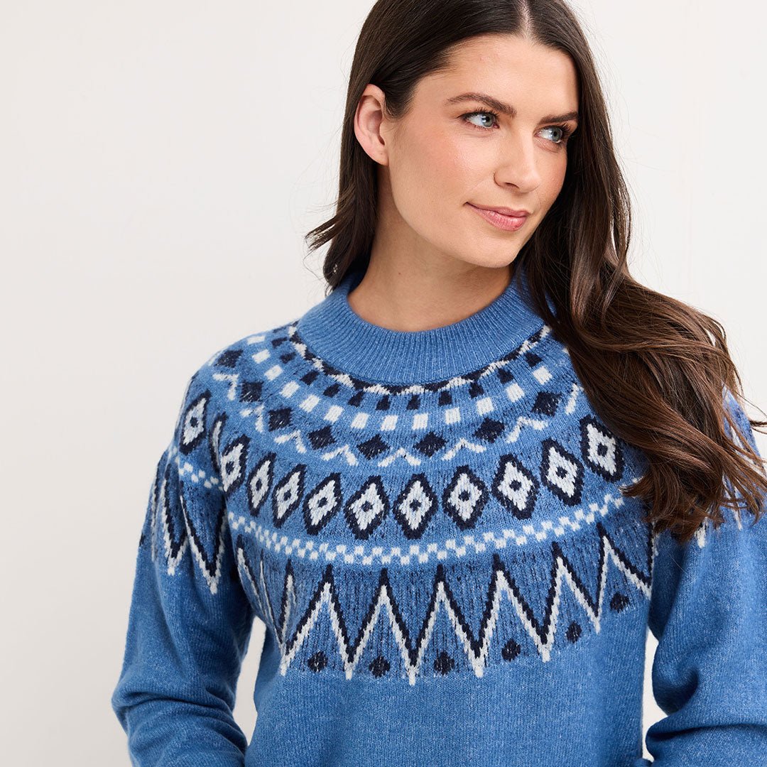Ladies Fairisle Raglan Sleeve Jumper from You Know Who's