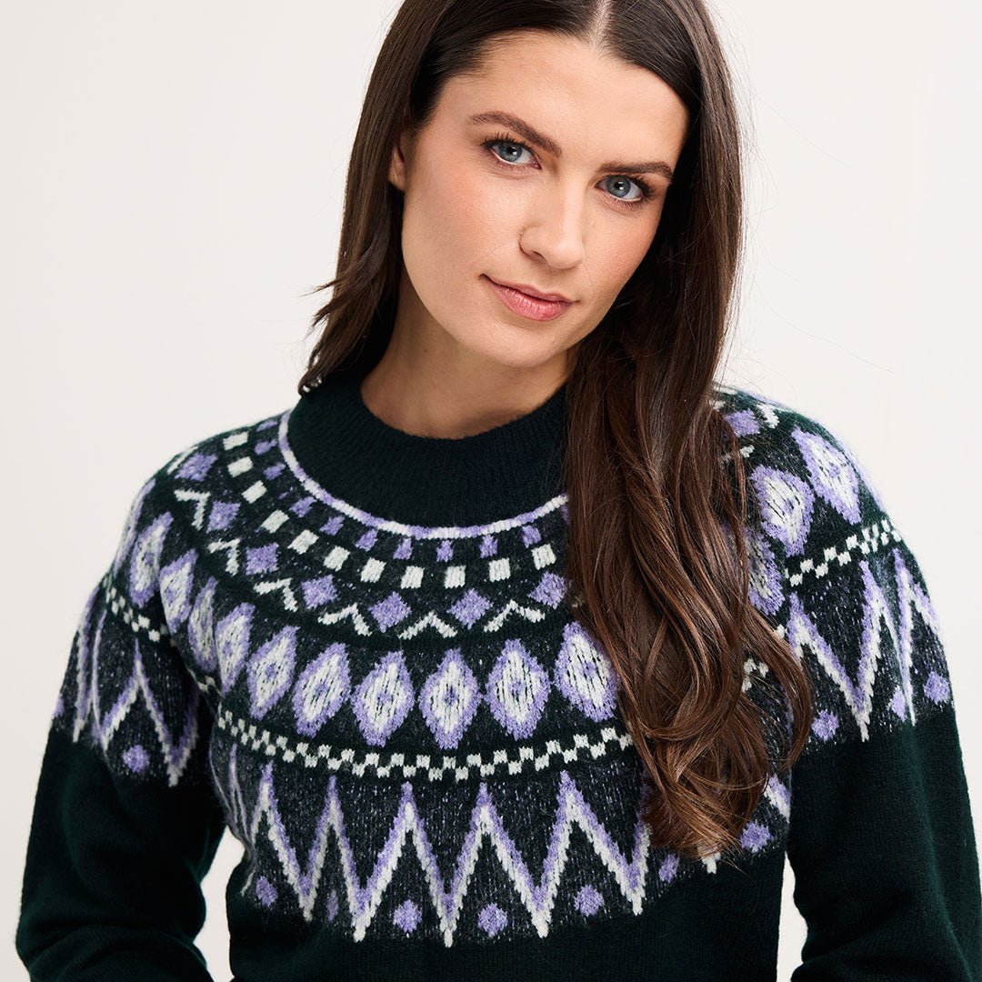 Ladies Fairisle Raglan Sleeve Jumper from You Know Who's