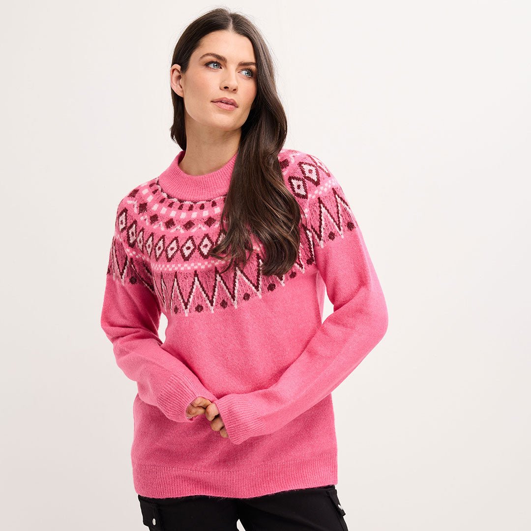 Ladies Fairisle Raglan Sleeve Jumper from You Know Who's