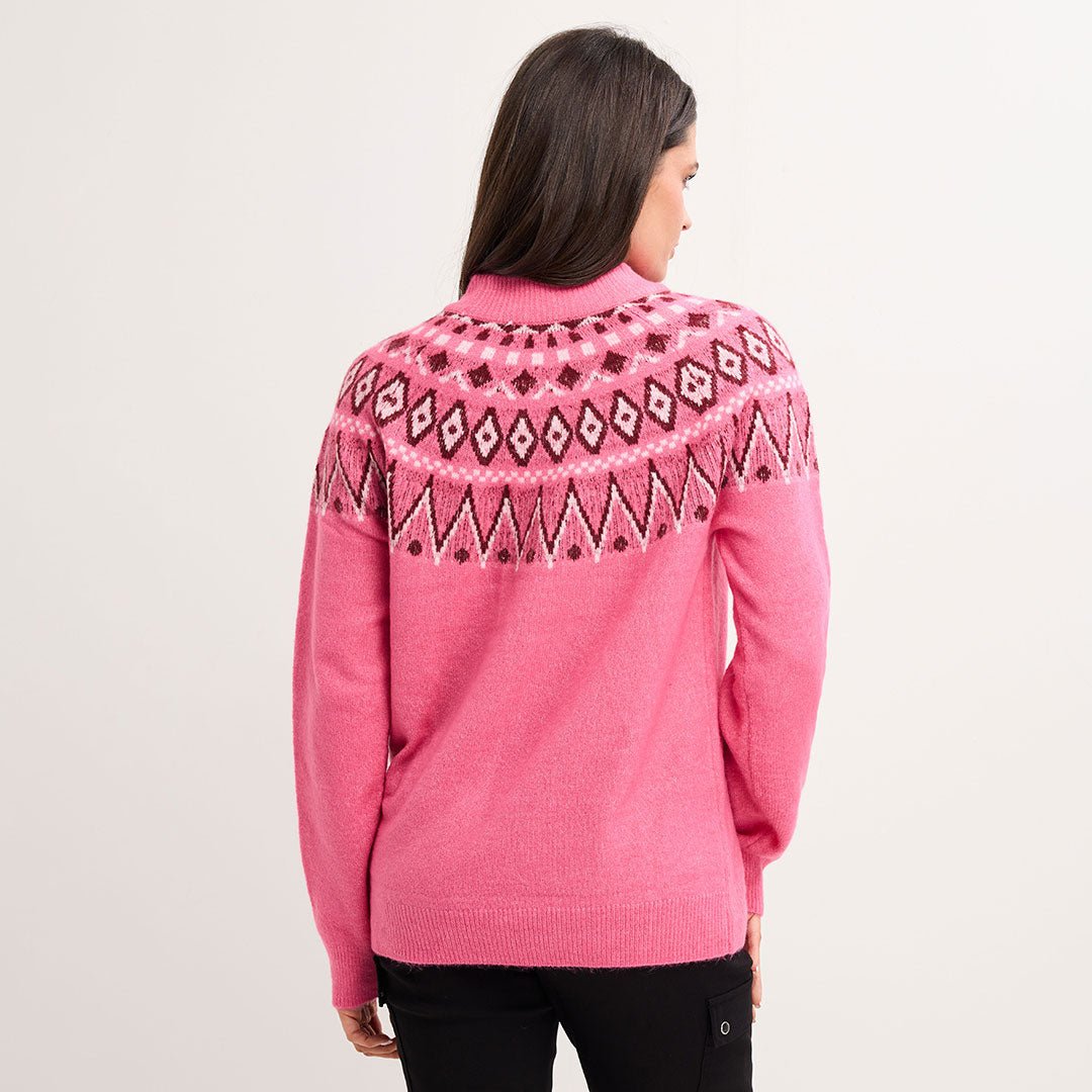Ladies Fairisle Raglan Sleeve Jumper from You Know Who's