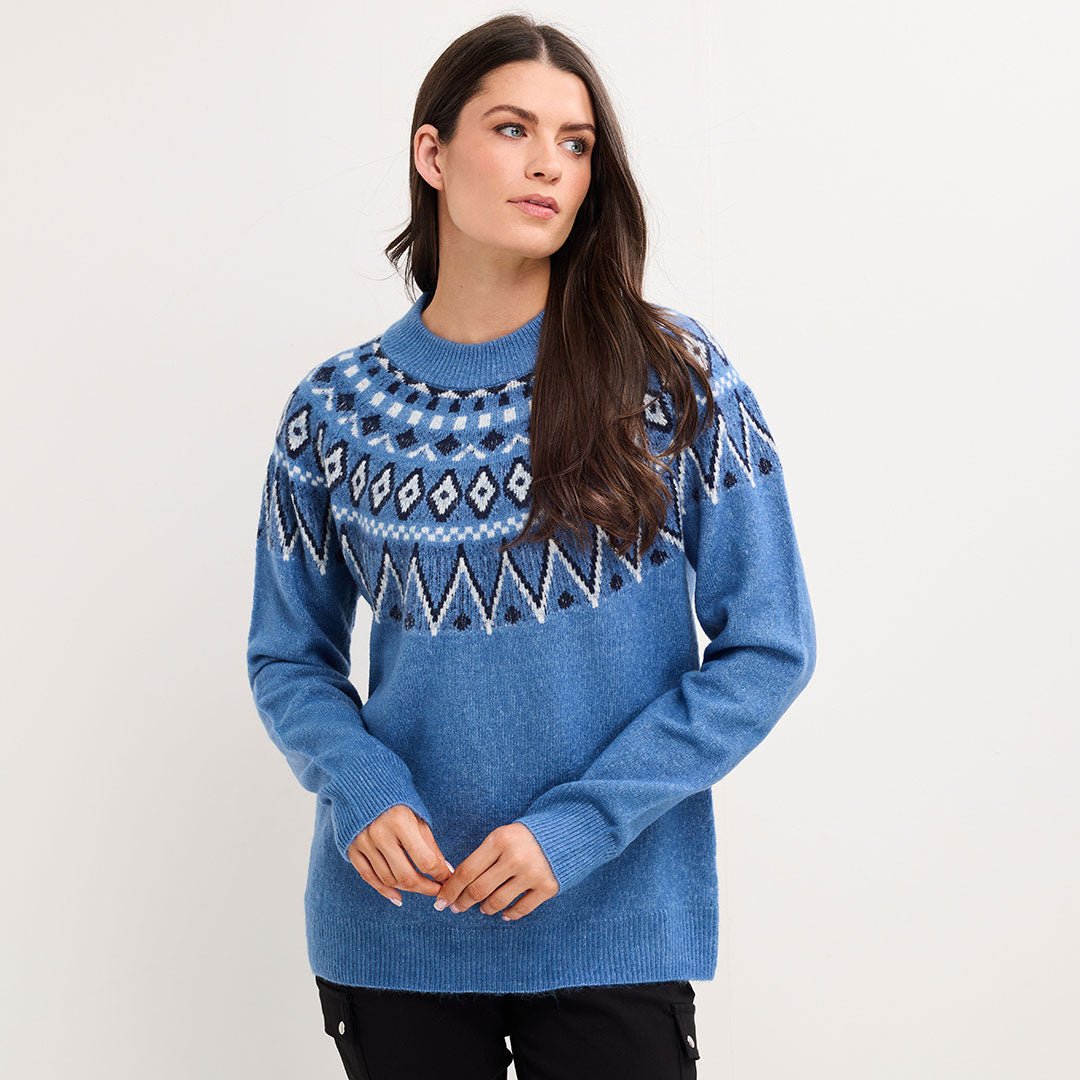 Ladies Fairisle Raglan Sleeve Jumper from You Know Who's