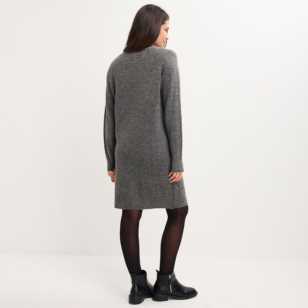 Ladies Cable Knit Jumper Dress