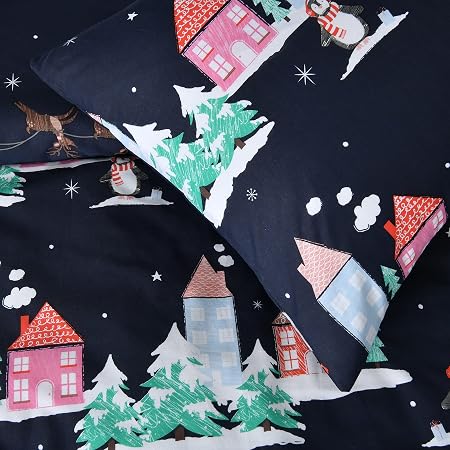 Sleepdown Santa Town Reversible Duvet Set