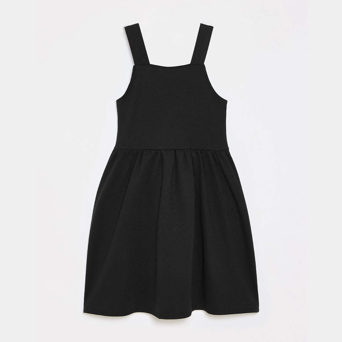 Girls Bow Double Pocket Pinafore