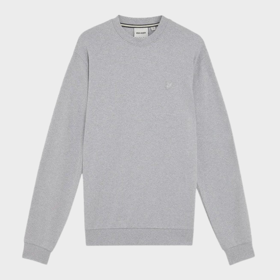 Mens Lyle & Scott Tonal Sweater Grey