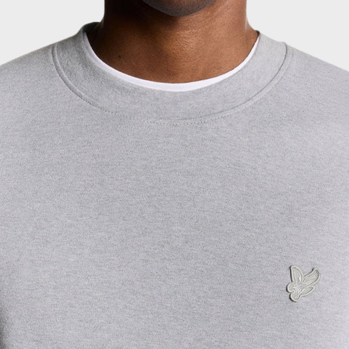Mens Lyle & Scott Tonal Sweater Grey