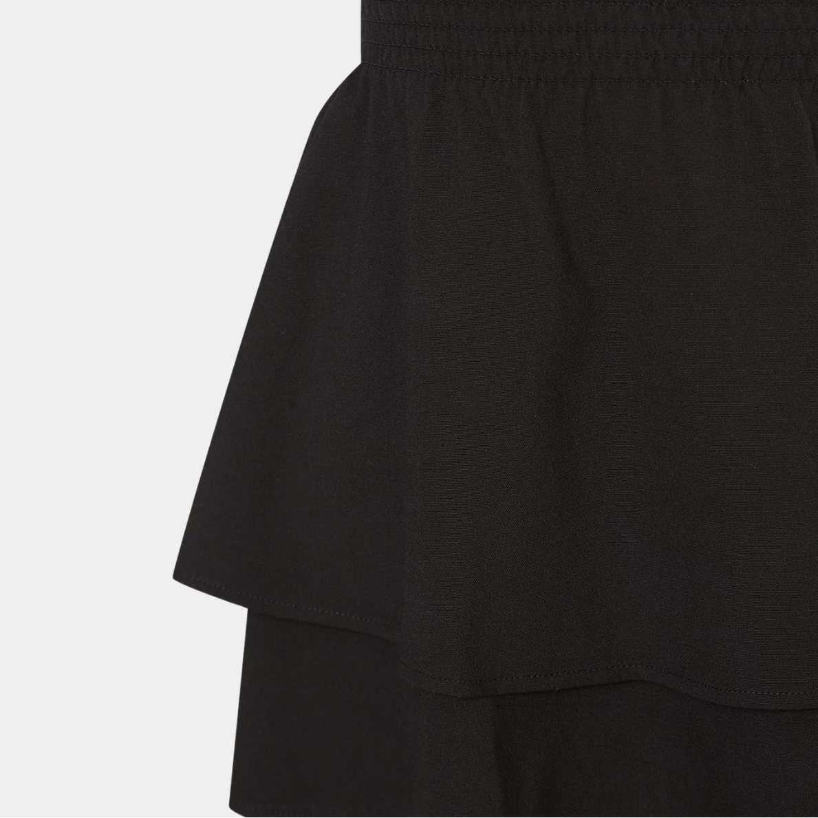 Girls 2 Tier Elasticated Waist School Skirt