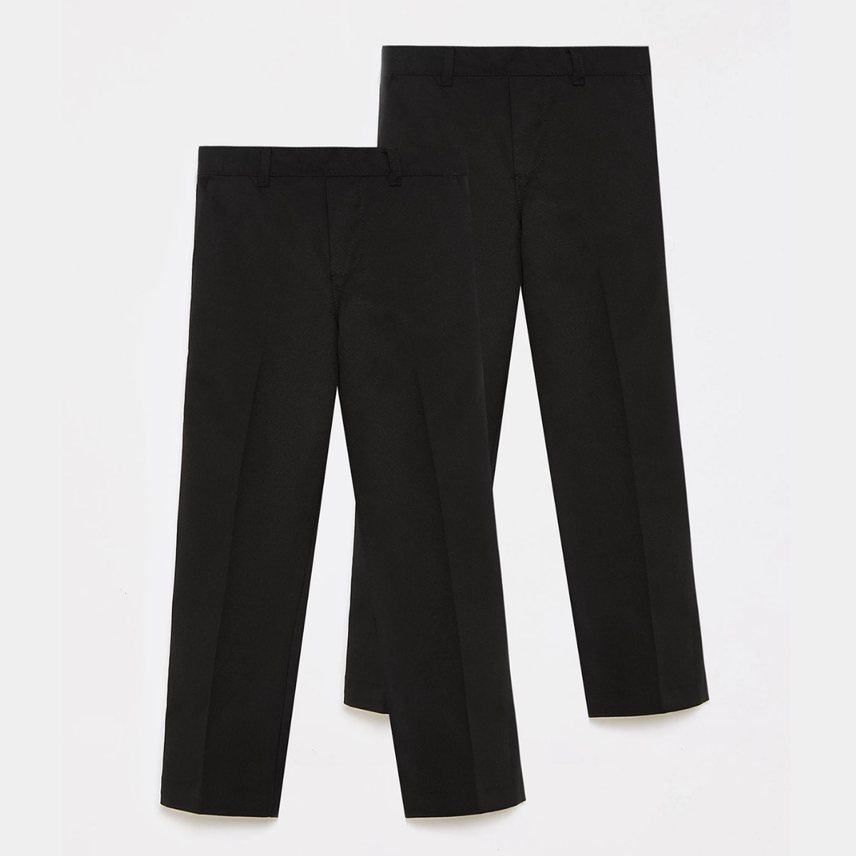 Boys Regular Pull On 2pk School Trouser