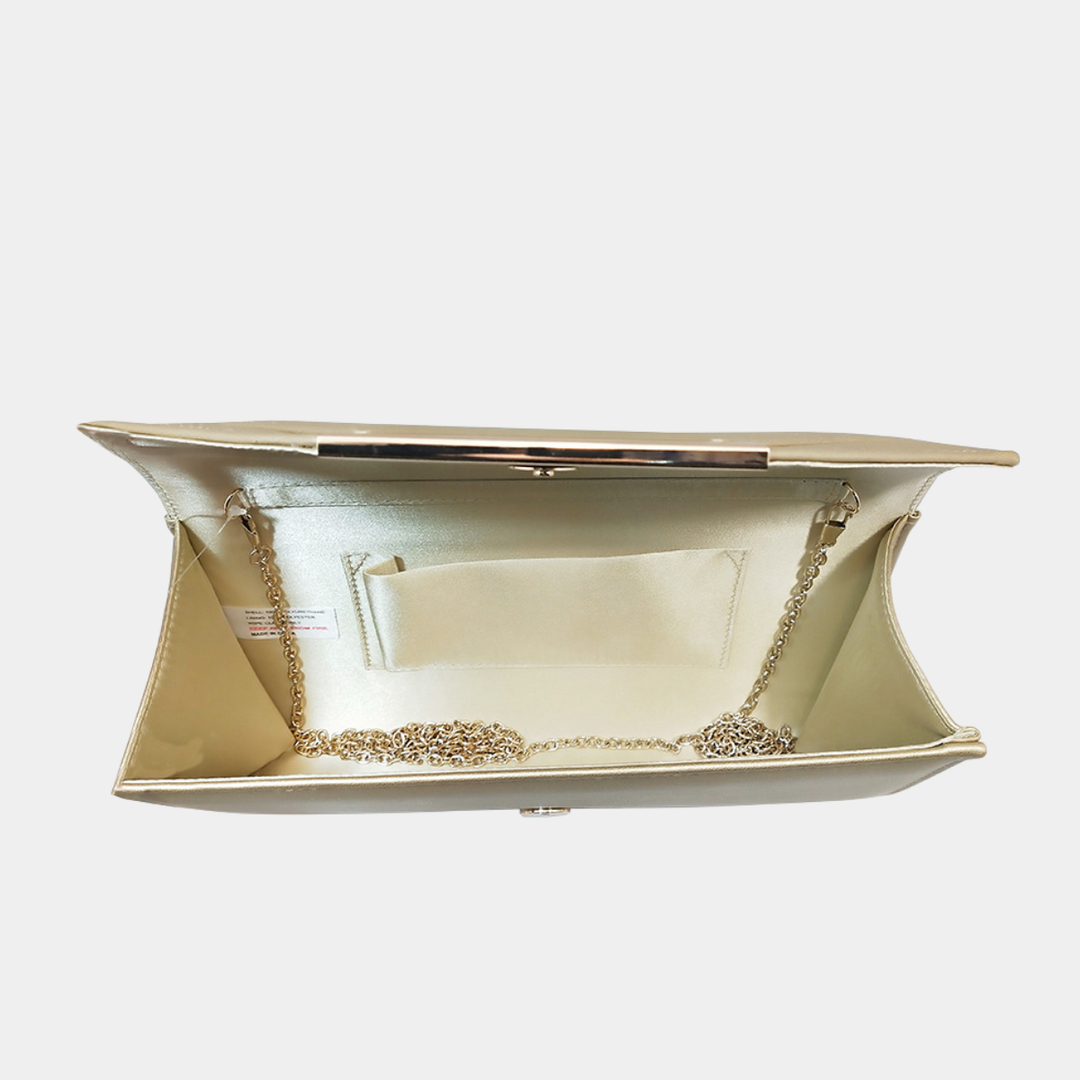 Gold Envelope Clutch Bag