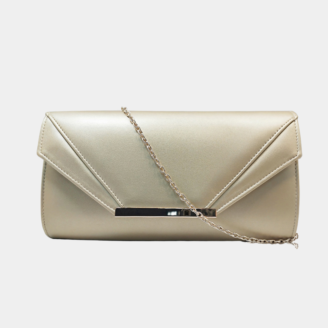 Gold Envelope Clutch Bag