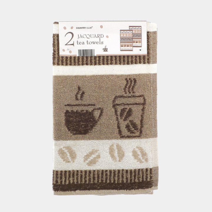 2pk Kitchen Towel Coffee